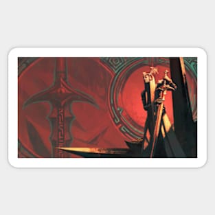 Elric of Malnibone - Michael Moorcock illustration Sticker